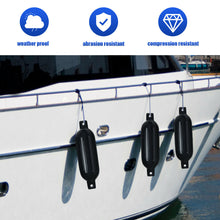 Load image into Gallery viewer, Gymax Pack of 4 23'' Boat Fenders Marine Bumper Hand Inflatable Black