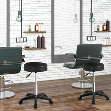 Load image into Gallery viewer, Gymax 2pcs Adjustable Bar Stool Rolling Swivel Massage Spa Seat Black