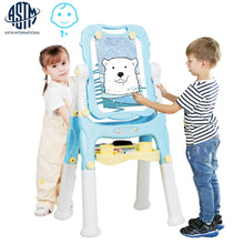 Load image into Gallery viewer, Gymax Kids Easel for Two Adjustable Height Double Sided Art Easel Blue