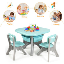 Load image into Gallery viewer, Gymax Children Kids Activity Table Chair Set Play Furniture W/Storage