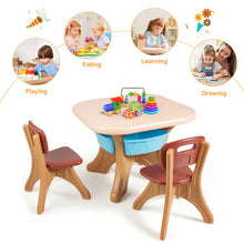 Load image into Gallery viewer, Gymax Children Kids Activity Table Chair Set Play Set Furniture W/Storage