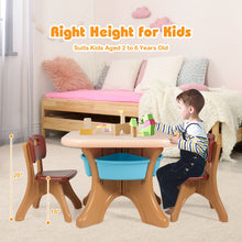 Load image into Gallery viewer, Gymax Children Kids Activity Table Chair Set Play Set Furniture W/Storage