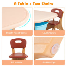 Load image into Gallery viewer, Gymax Children Kids Activity Table Chair Set Play Set Furniture W/Storage