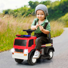 Load image into Gallery viewer, Gymax Kids 6V Ride On Fire Truck Fire Engine Battery Powered w/ Siren