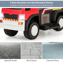 Load image into Gallery viewer, Gymax Kids 6V Ride On Fire Truck Fire Engine Battery Powered w/ Siren