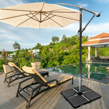 Load image into Gallery viewer, Gymax 4 Cantilever Offset Umbrella Base Weight Stand Water/Sand Filled