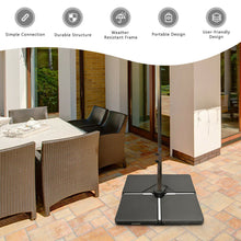 Load image into Gallery viewer, Gymax 4 Cantilever Offset Umbrella Base Weight Stand Water/Sand Filled