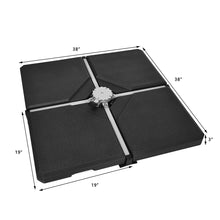 Load image into Gallery viewer, Gymax 4 Cantilever Offset Umbrella Base Weight Stand Water/Sand Filled
