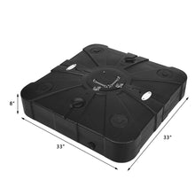 Load image into Gallery viewer, Gymax Patio Umbrella Stand Base Weight 4 Wheels W/Cross Base Black