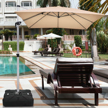 Load image into Gallery viewer, Gymax Patio Umbrella Stand Base Weight 4 Wheels W/Cross Base Black