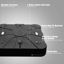 Load image into Gallery viewer, Gymax Patio Umbrella Stand Base Weight 4 Wheels W/Cross Base Black