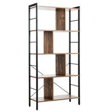 Load image into Gallery viewer, Gymax 4-Tier Bookcase Industrial Bookshelf Floor Standing Storage Rack