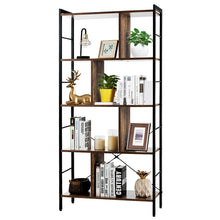 Load image into Gallery viewer, Gymax 4-Tier Bookcase Industrial Bookshelf Floor Standing Storage Rack