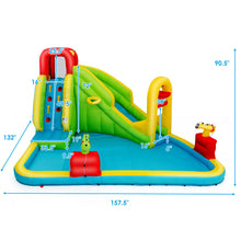 Load image into Gallery viewer, Gymax Outdoor Inflatable Splash Water Bounce House Jump Slide w/Blower