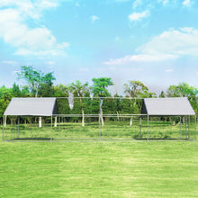 Load image into Gallery viewer, Gymax Walk In Chicken Coop Run House Shade Cage 10' X 26' w/Roof Cover