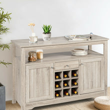 Load image into Gallery viewer, Gymax Buffet Server Sideboard Wine Cabinet Console Table Grey Home