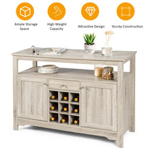 Load image into Gallery viewer, Gymax Buffet Server Sideboard Wine Cabinet Console Table Grey Home