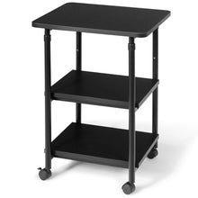 Load image into Gallery viewer, Gymax 3-Tier Rolling Adjustable Printer Cart Storage Rack Home Office