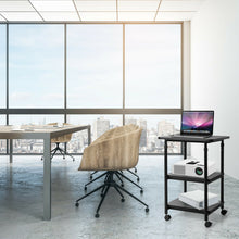 Load image into Gallery viewer, Gymax 3-Tier Rolling Adjustable Printer Cart Storage Rack Home Office