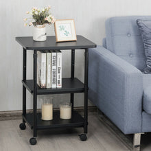 Load image into Gallery viewer, Gymax 3-Tier Rolling Adjustable Printer Cart Storage Rack Home Office