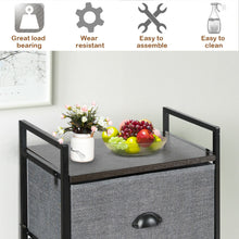 Load image into Gallery viewer, Gymax Fabric Dresser Storage Tower Organizer w/ 8 Drawers Metal Frame Shoe Rack