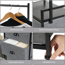 Load image into Gallery viewer, Gymax Fabric Dresser Storage Tower Organizer w/ 8 Drawers Metal Frame Shoe Rack