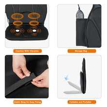 Load image into Gallery viewer, Gymax Vibration Massage Car Seat Cushion Back Massager w/ 10 Vibrating Motors