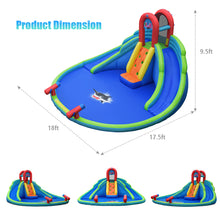 Load image into Gallery viewer, Gymax Inflatable Bounce House Water Park w/ Splash Pool Dual Slides Climbing Wall