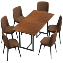 Load image into Gallery viewer, Gymax Rectangular Dining Table w/ Wooden Top Metal Frame Kitchen Dining Room 60''