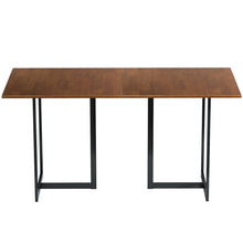 Load image into Gallery viewer, Gymax Rectangular Dining Table w/ Wooden Top Metal Frame Kitchen Dining Room 60''