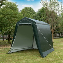 Load image into Gallery viewer, Gymax 6'x8' Patio Tent Carport Storage Shelter Shed Car Canopy Heavy Duty Green