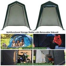 Load image into Gallery viewer, Gymax 6'x8' Patio Tent Carport Storage Shelter Shed Car Canopy Heavy Duty Green