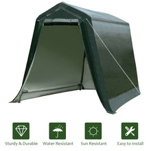 Load image into Gallery viewer, Gymax 6'x8' Patio Tent Carport Storage Shelter Shed Car Canopy Heavy Duty Green