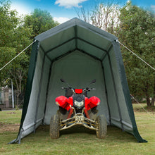 Load image into Gallery viewer, Gymax 7'x12' Patio Tent Carport Storage Shelter Shed Car Canopy Heavy Duty Green