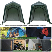 Load image into Gallery viewer, Gymax 7'x12' Patio Tent Carport Storage Shelter Shed Car Canopy Heavy Duty Green