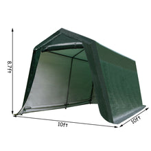 Load image into Gallery viewer, Gymax 10'x10' Patio Tent Carport Storage Shelter Shed Car Canopy Heavy Duty Green
