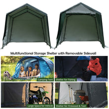 Load image into Gallery viewer, Gymax 10'x10' Patio Tent Carport Storage Shelter Shed Car Canopy Heavy Duty Green