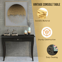 Load image into Gallery viewer, Gymax Wooden Console Table Hallway Entryway Side Sofa Accent Storage Drawer Black