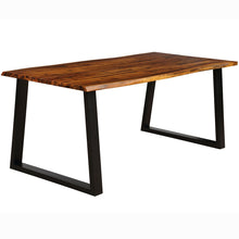 Load image into Gallery viewer, Gymax Rectangular Acacia Wood Dining Table Rustic Indoor &Outdoor Furniture