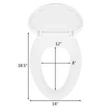 Load image into Gallery viewer, Gymax Elongated Toilet Seat Slow-Close with Non-Slip Seat Bumper & Quick Release Hinge