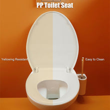 Load image into Gallery viewer, Gymax Elongated Toilet Seat Slow-Close with Non-Slip Seat Bumper & Quick Release Hinge