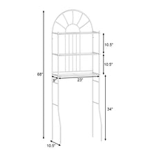 Load image into Gallery viewer, Gymax Bathroom 3-Tier Metal Storage Rack Over the Toilet Space Saver White