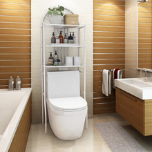 Load image into Gallery viewer, Gymax Bathroom 3-Tier Metal Storage Rack Over the Toilet Space Saver White