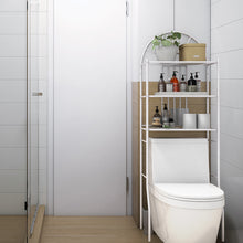 Load image into Gallery viewer, Gymax Bathroom 3-Tier Metal Storage Rack Over the Toilet Space Saver White