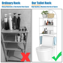 Load image into Gallery viewer, Gymax Bathroom 3-Tier Metal Storage Rack Over the Toilet Space Saver White