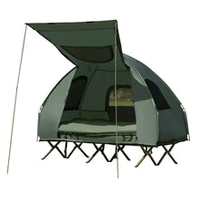 Load image into Gallery viewer, Gymax 2-Person Compact Portable Pop-Up Tent/Camping Cot w/ Air Mattress & Sleeping Bag