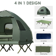 Load image into Gallery viewer, Gymax 2-Person Compact Portable Pop-Up Tent/Camping Cot w/ Air Mattress & Sleeping Bag