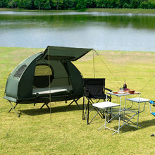 Load image into Gallery viewer, Gymax 2-Person Compact Portable Pop-Up Tent/Camping Cot w/ Air Mattress & Sleeping Bag