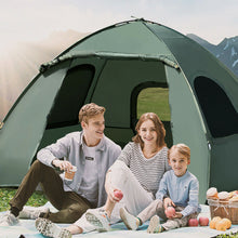 Load image into Gallery viewer, Gymax 2-Person Compact Portable Pop-Up Tent/Camping Cot w/ Air Mattress & Sleeping Bag