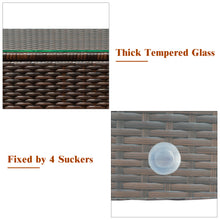 Load image into Gallery viewer, Gymax 3PCS Patio Rattan Outdoor Furniture Set w/ Cushioned Sofa Coffee Table